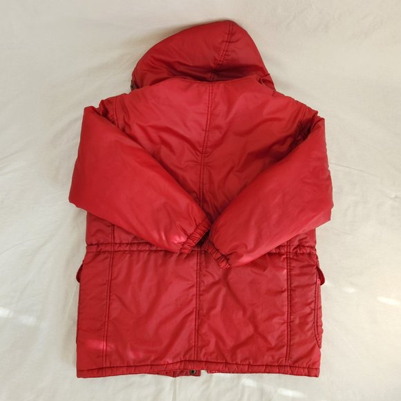 VINTAGE Unisex! *MEC* EUROPEOPLE Outdoor Winter Hoodie Jacket Size 40 (S/M) Red - Picture 5 of 16